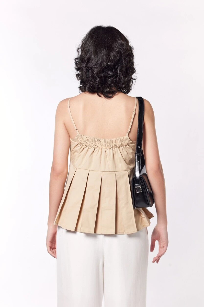 Топ Selfie, размер M, бежевый — фото 1