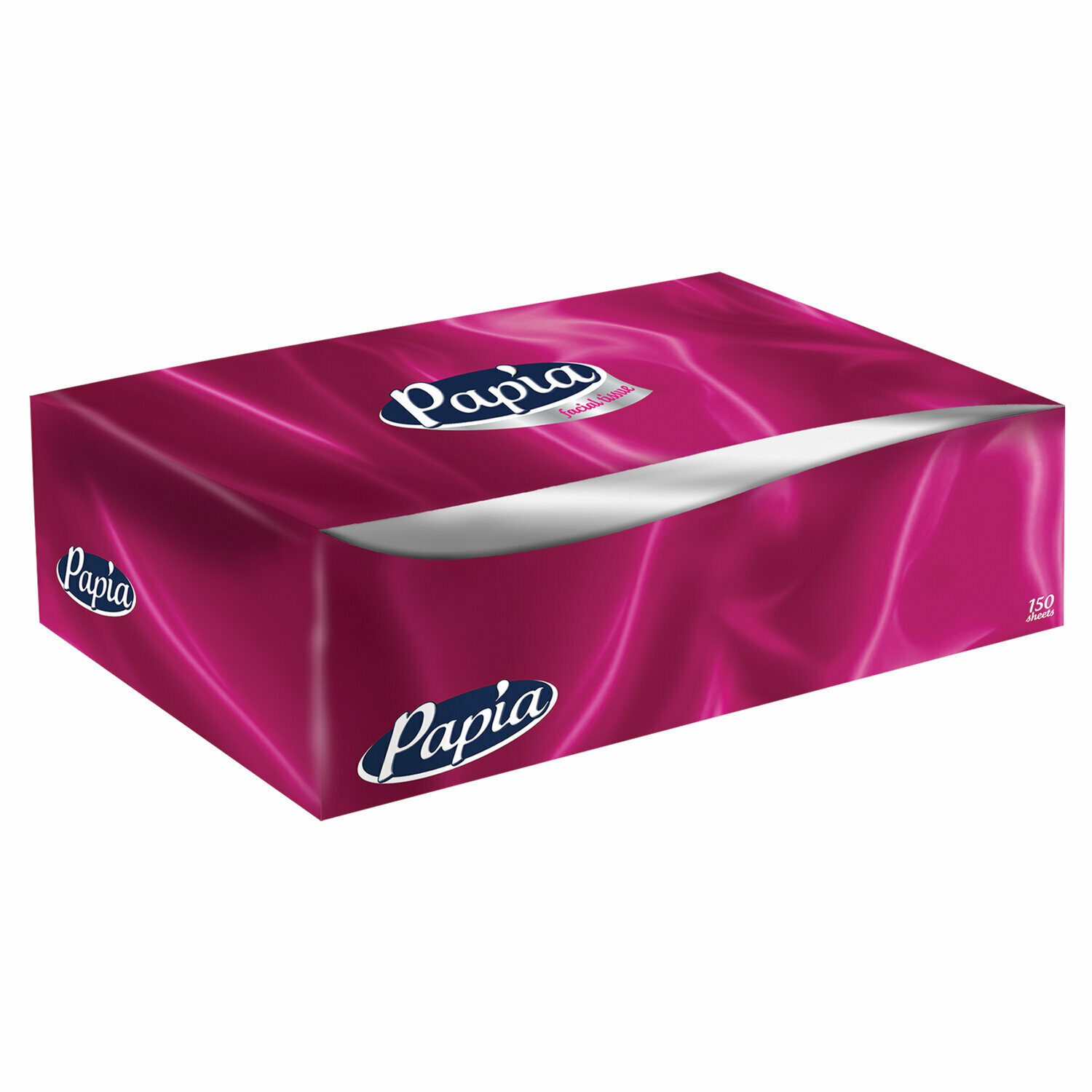 Салфетки косметические Papia 100 штук в картонном боксе, 2-слойные (5055478)
