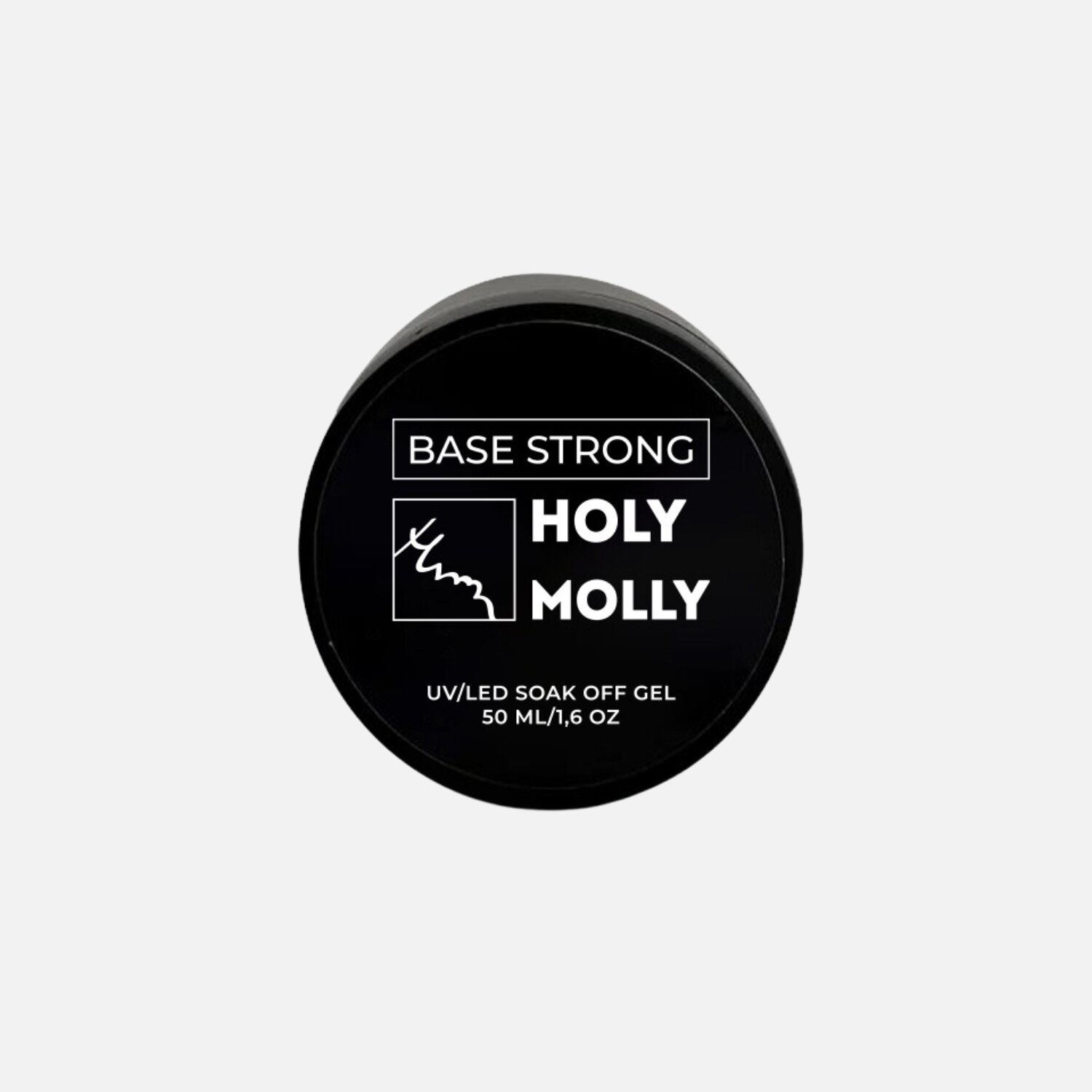 База для гель-лака Holy Molly Base Strong 50 мл прозрачная, в банке