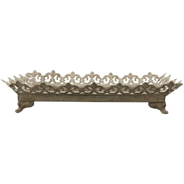 Поднос EXNER "Льюис", металлический, на ножках, 33.5 см x 20 см x 6.5 см