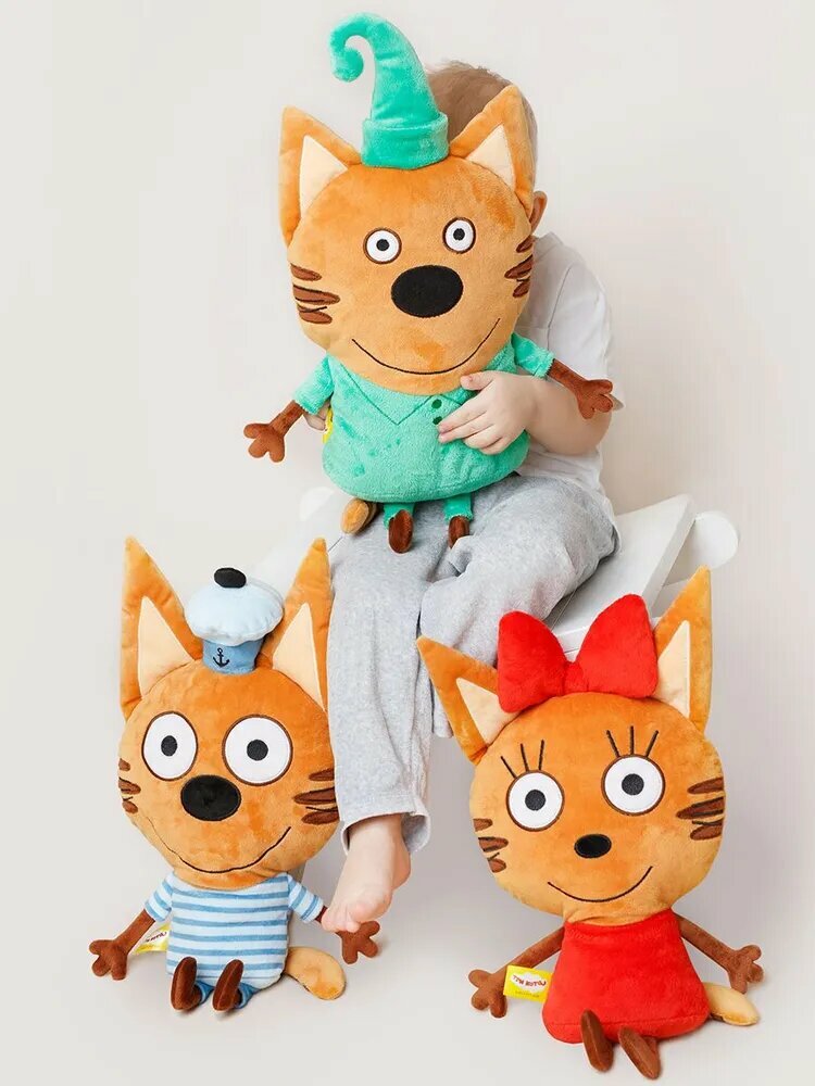 Мягкая игрушка-подушка "Три Кота" Коржик 45cm