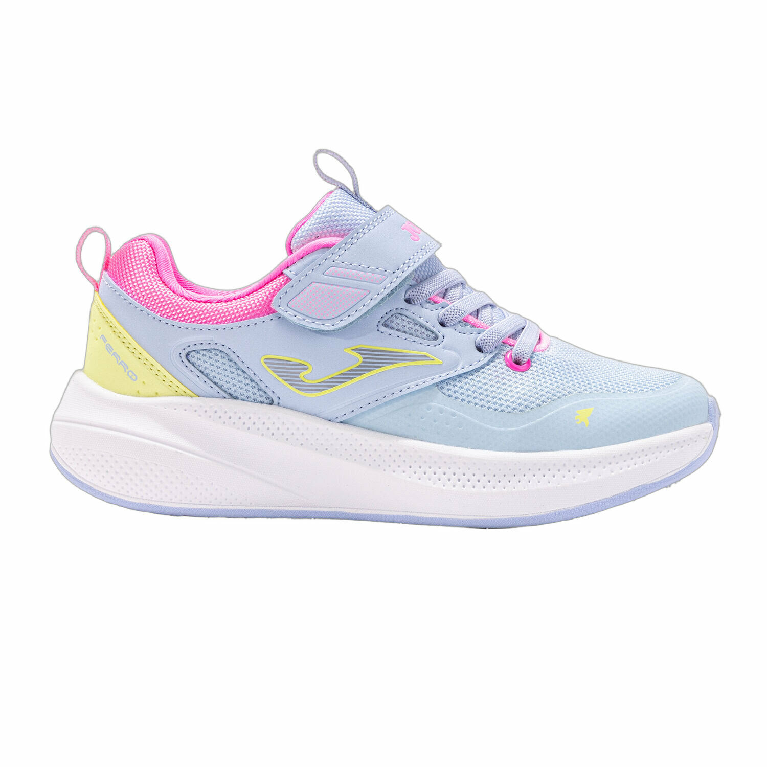 Кроссовки JOMA Кроссовки детские JOMA SERIE SLAM Clay Jr для тенниса, голубой, размер EUR 29/ CM 17.9 — 18.5, розовый, желтый, голубой — фото 1
