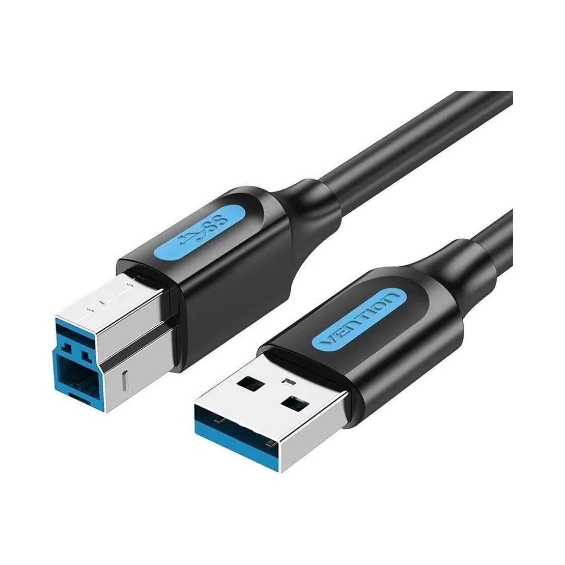 Кабель Vention USB 3.0 AM/BM - 2 м для соединения между компьютером и периферийными устройствами черно-синий