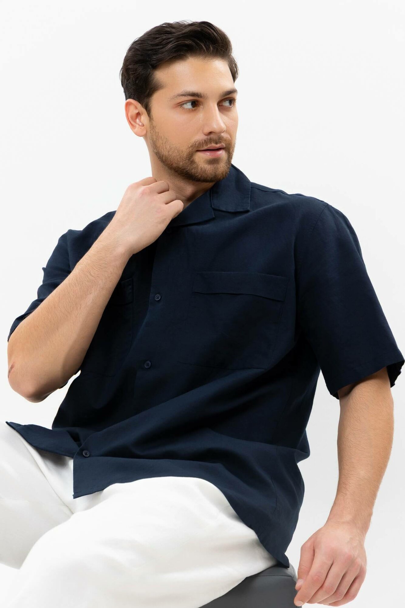 Рубашка TERRA PRO, размер S, navy — фото 1