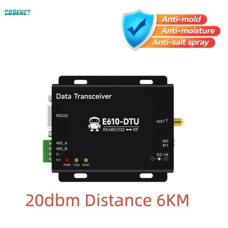Беспроводное цифровое радио CDSENET E610-DTU(433C20)