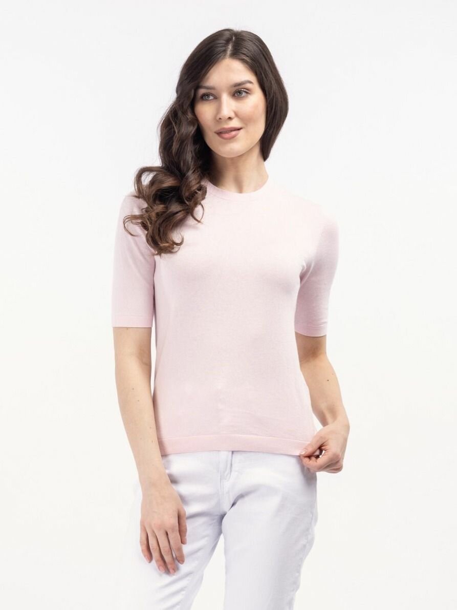 Джемпер KHAN Cashmere, размер XL-2XL (50-52), , розовый