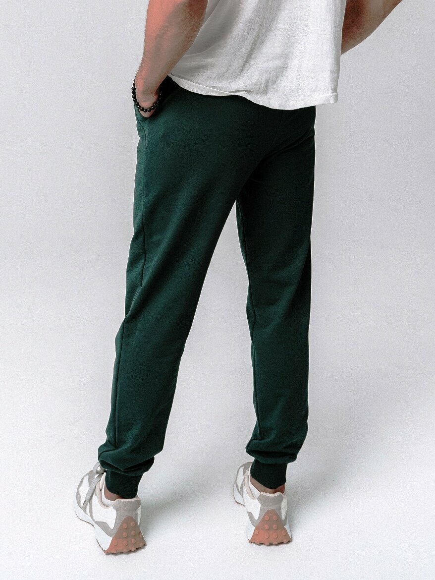 Брюки спортивные GLEBARTY, размер 48/176, темно-зеленый — фото 1