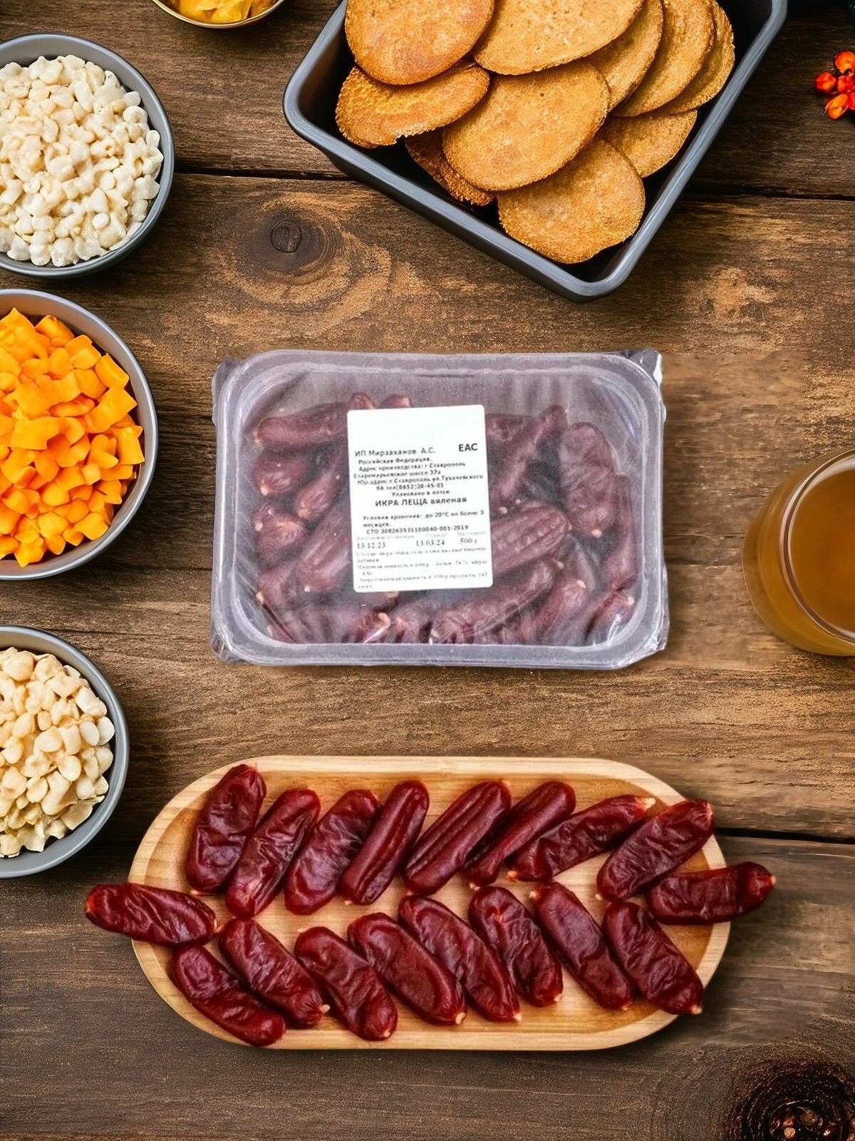 Икра леща вяленая 500гр