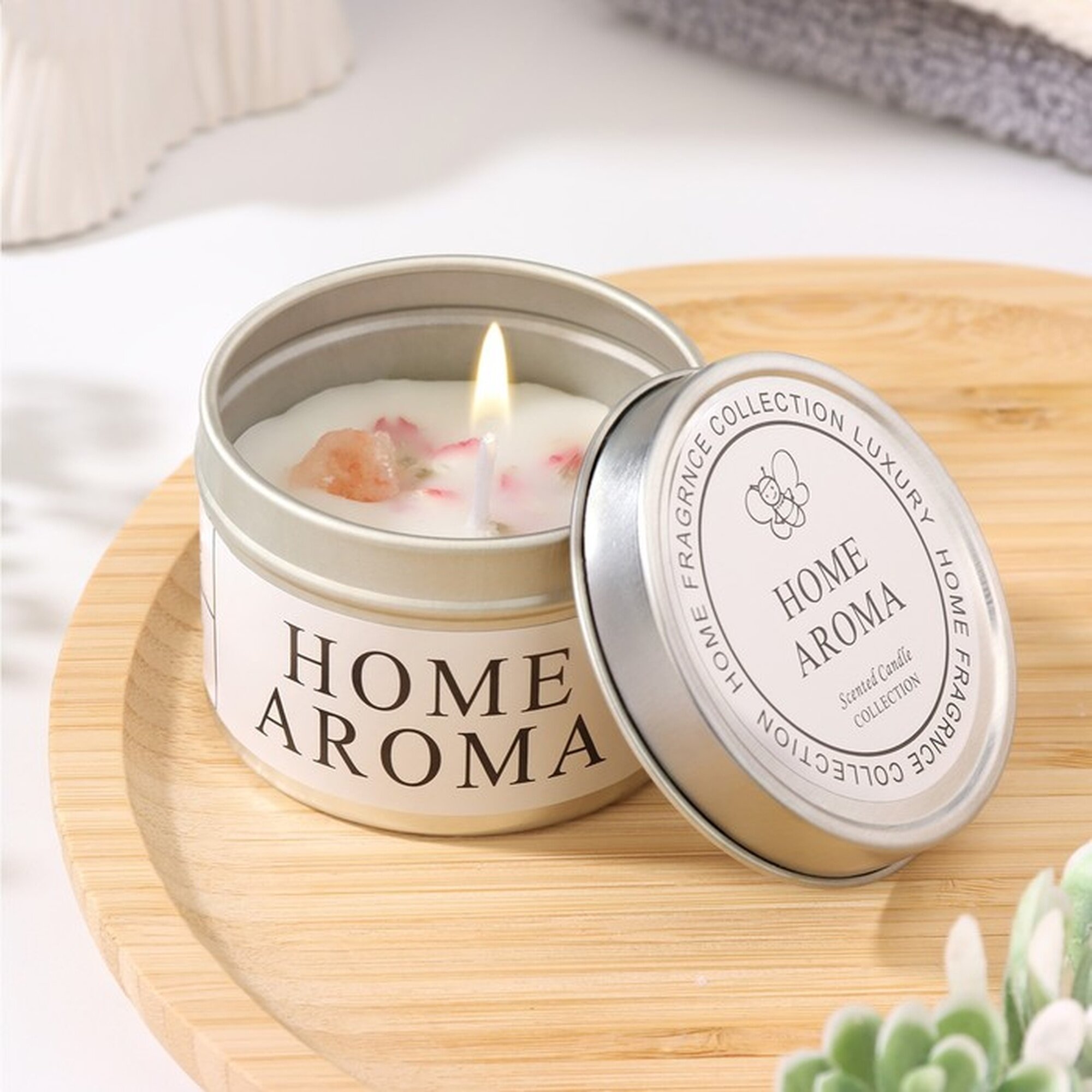 Свеча Сима-ленд "Home Aroma", ароматическая, воск, груша/фрезия
