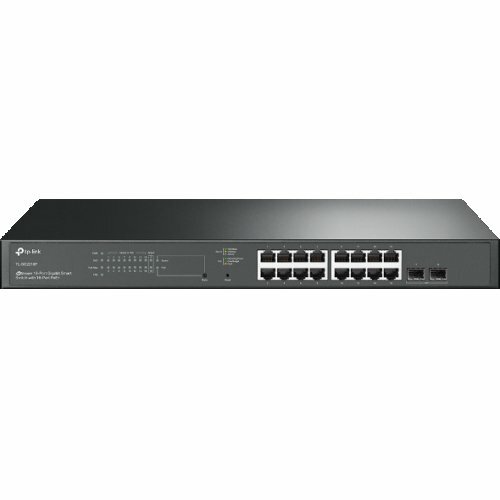 TP-Link SG2218P Коммутатор Smart линейки Omada с 16 гигабитными портами PoE+ и 2 портами SFP