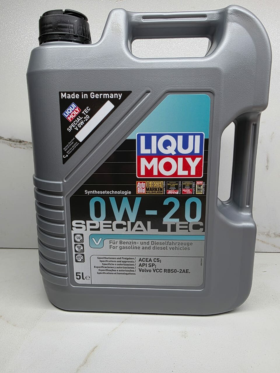 20632 LiquiMoly НС-синт. мот. масло Special Tec V 0W-20 SN C5 (5л)