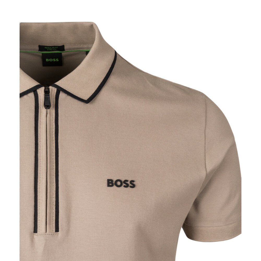Поло BOSS, размер M, бежевый — фото 1