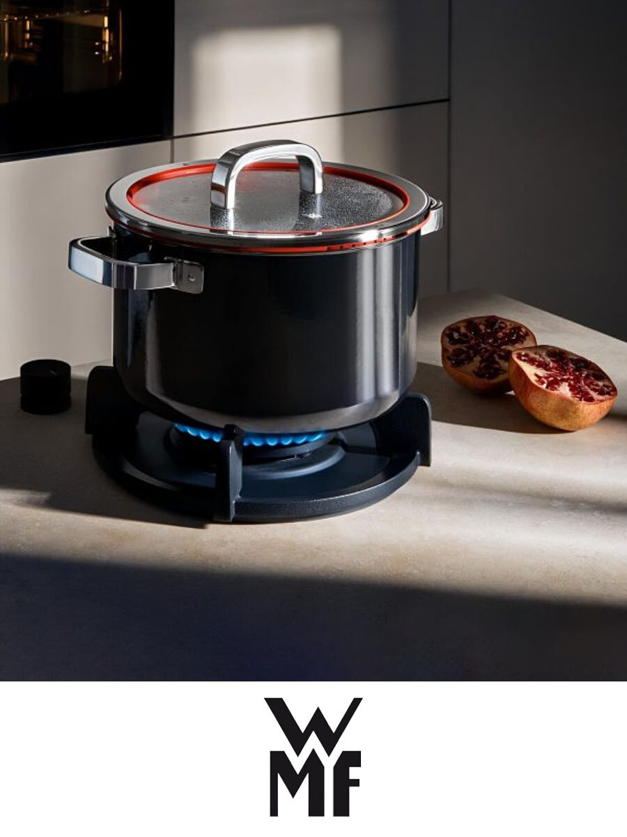 Кастрюля WMF Fusiontec Functional, нержавеющая сталь, 20 см, с крышкой, черная