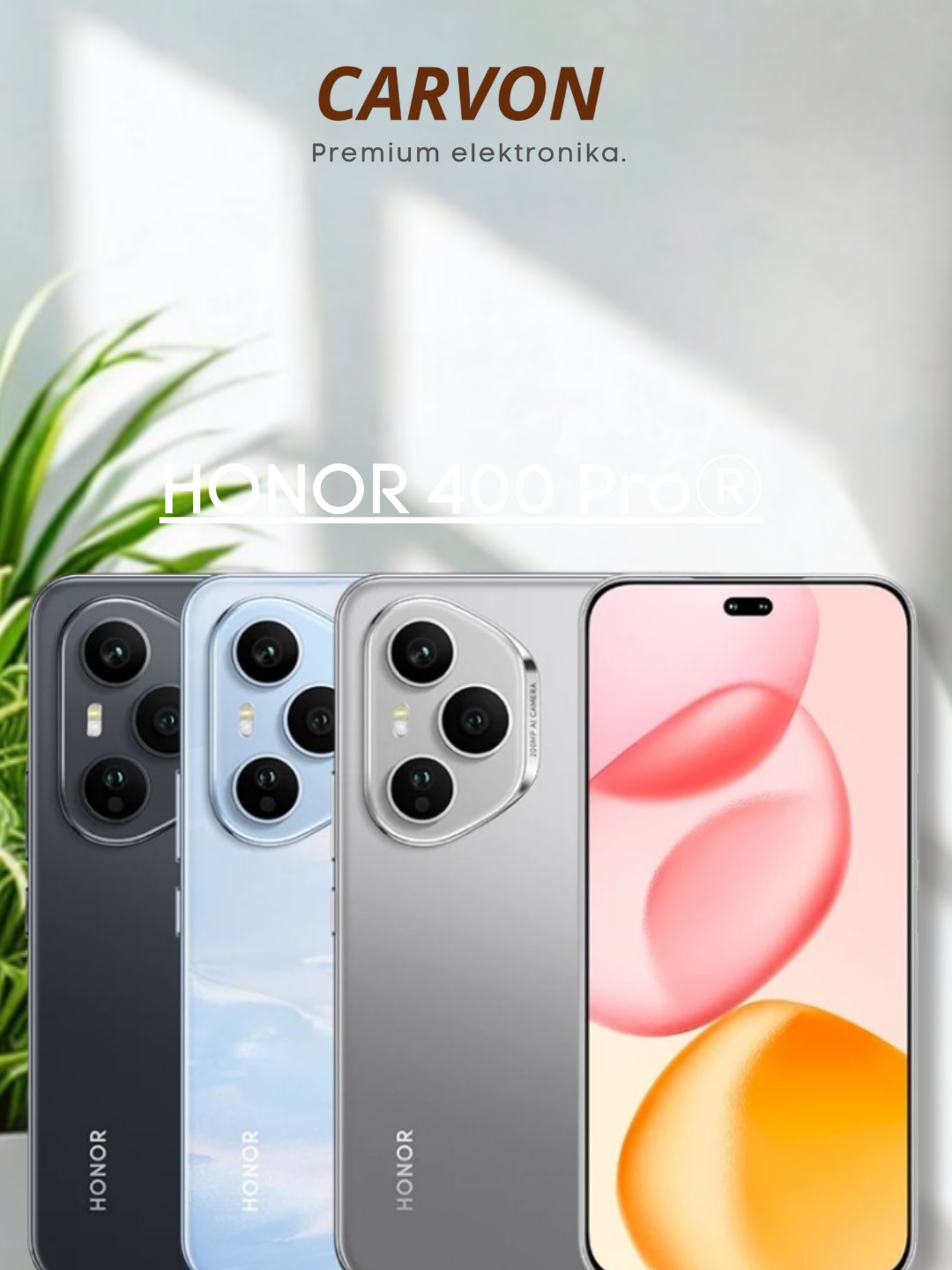 Смартфон Honor 400 Pro 5g, 12 ГБ/512 ГБ, AMOLED 120 Гц, IP68/69, защита от воды и пыли на глубине до 1,5 м в течение 30 мин Чипсет Qualcomm SM8650-AB Snapdragon 8 Gen 3, приливно-голубой цвет + подарок Премиум-кошелек с разблокировкой по отпечатку пальца — фото 1