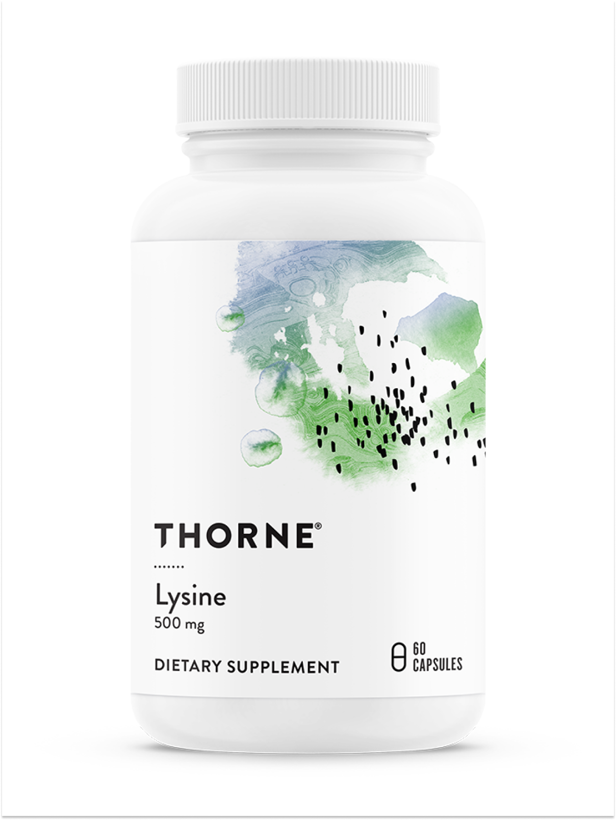 Аминокислота L-лизин, L-Lysine от Thorne Research, 60 капсул
