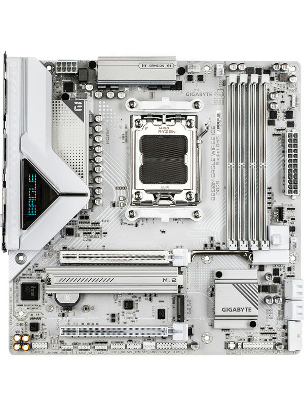 Материнская плата GIGABYTE B850M EAGLE WF6E ICE (AM5, AMD B850, DDR5, 256 Гб, ATX 24 pin)