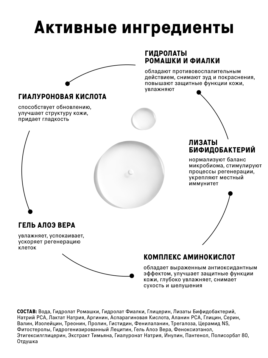 Спрей мист для лица The Act увлажняющий, легкая текстура, 150 мл — фото 1