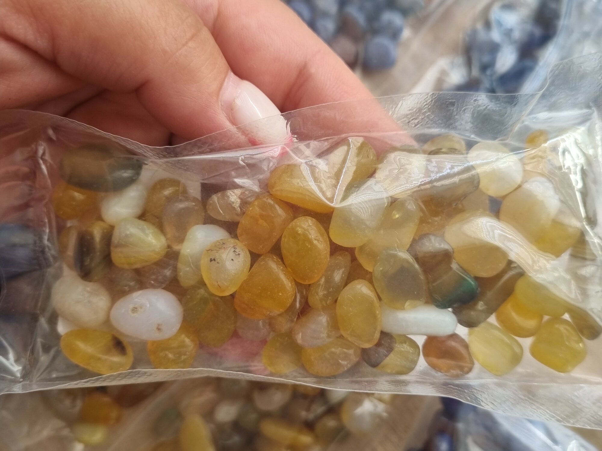 Декоративный камень агат "Бразилия", натуральный материал, шлифованный