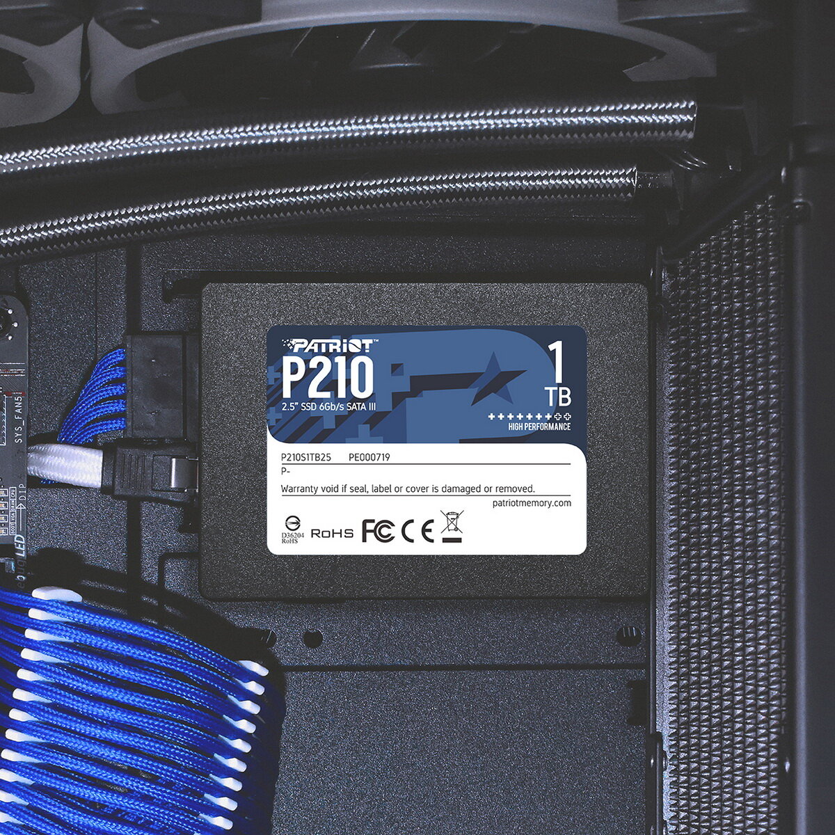 SSD жесткий диск Patriot Memory P210 SATA2.5" 1TB P210S1TB25 — фото 1