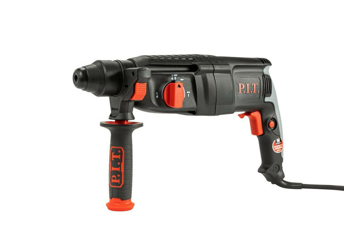 Перфоратор P.I.T. PBH26-C5, 1000 Вт, 3 режима, SDS-plus, кейс, буры, ограничитель