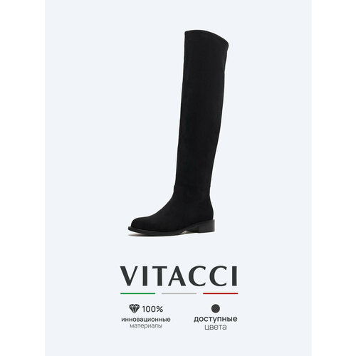 фото Ботфорты vitacci, размер 37, черный