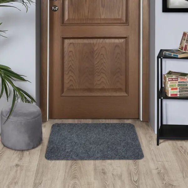 Коврик Флорт Офис 49x80 см полипропилен цвет серый