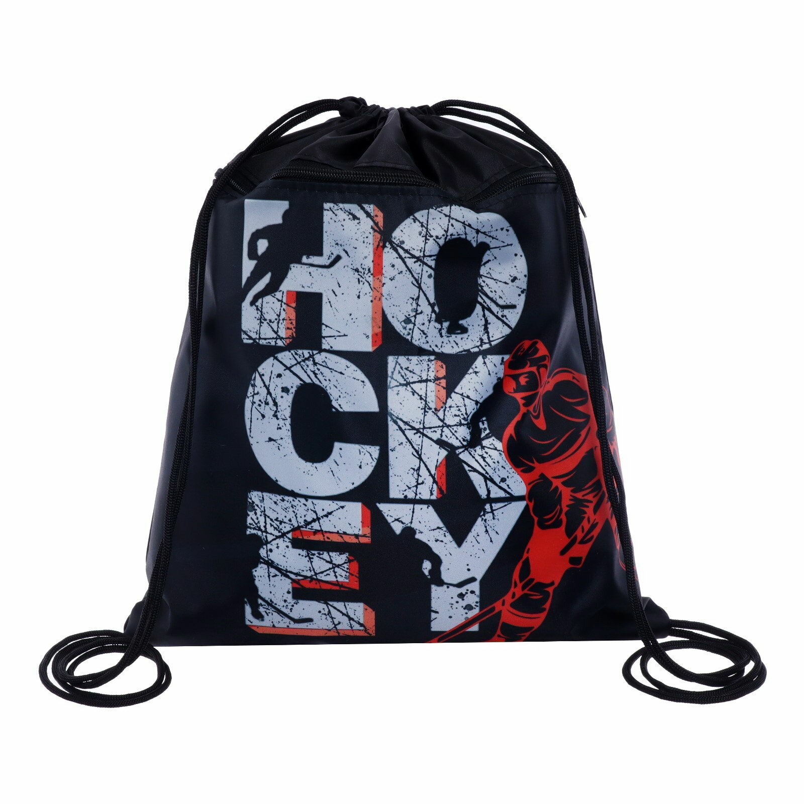 Мешок для обуви "Хоккей" тип: мешок цвет: чёрный назначение: сумки для обуви