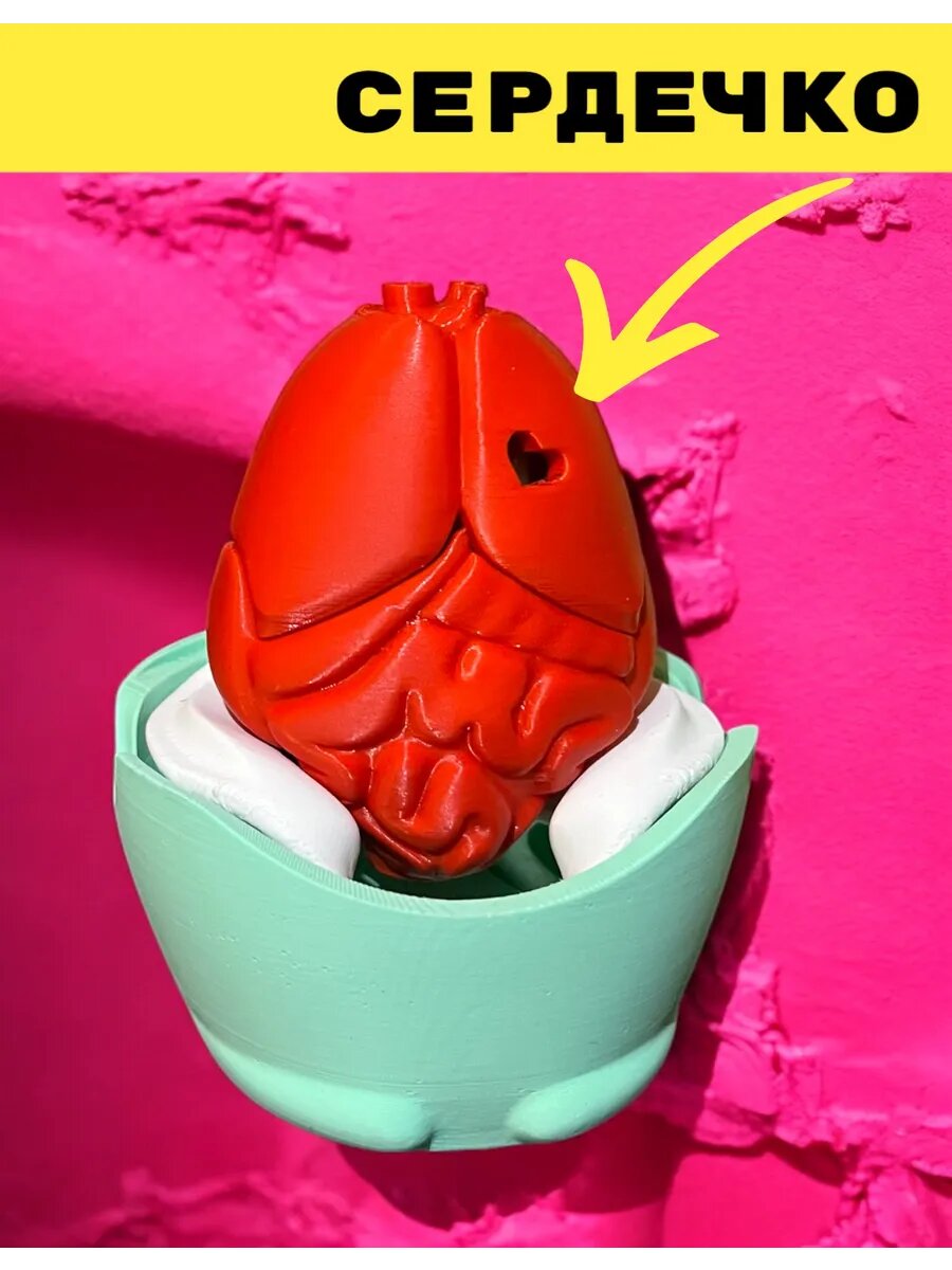 Матрешка - Muerta уникальная 13 см 10 элементов скелет сердце фигурка — фото 1