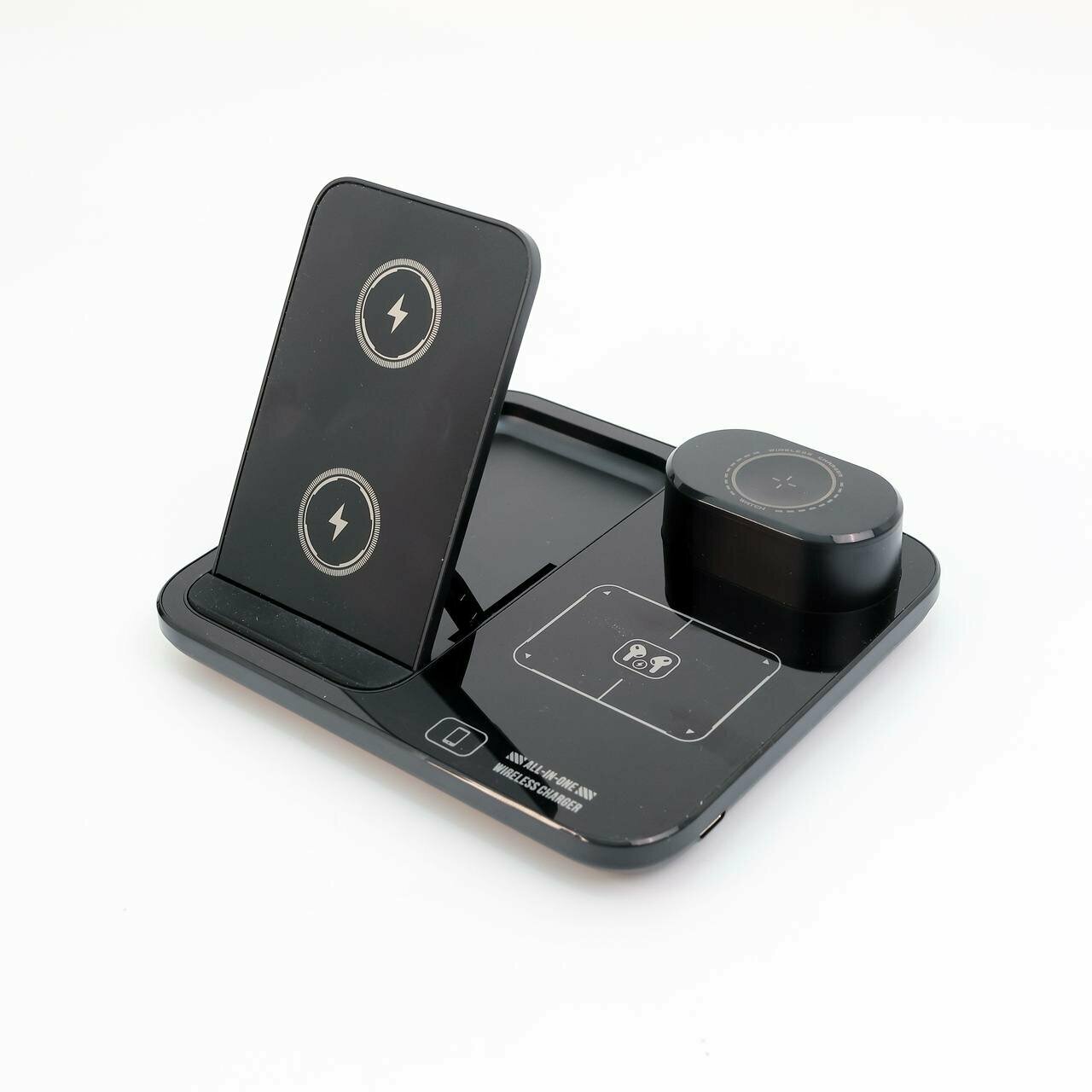 Wireless R13 – 15 Вт 3‑в‑1 беспроводная зарядная станция, магнитное крепление, стильный дизайн