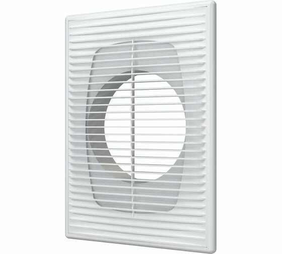 Решетка вентиляционная приточно-вытяжная 1825П12Ф АБС 183х253 с фланцем D125