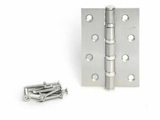 Петля сталь 100*70-В4-Steell-NIS /мат. никель/Универсальная_Апекс