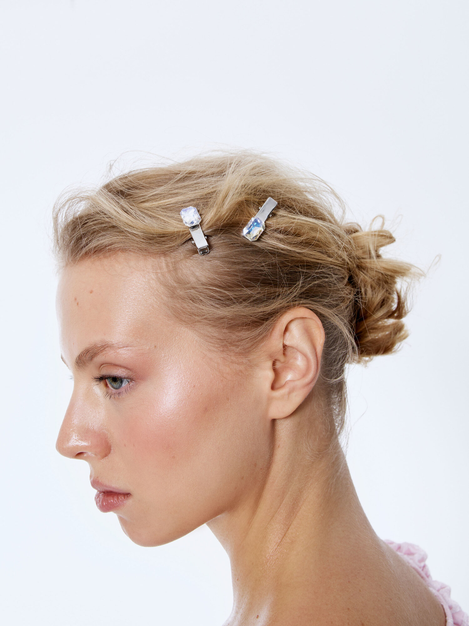 Заколки для волос со стразами