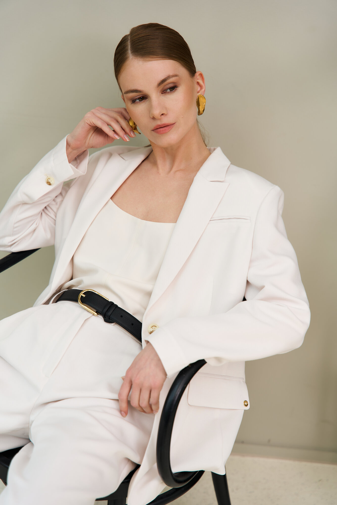 Брюки Ummami, размер 54/56, молочный — фото 1