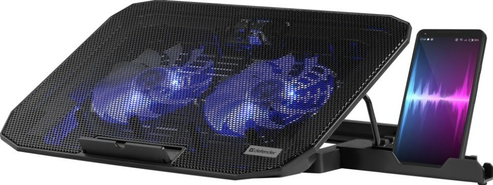 Теплоотводящая подставка Defender NS-513 (29513) Blue Led Grey