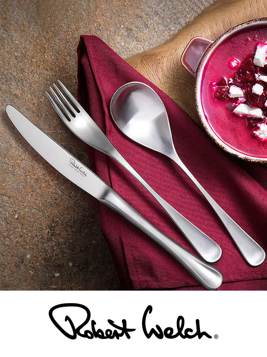 Набор столовых приборов Robert Welch Stanton Satin, 6 персон 24 предмета