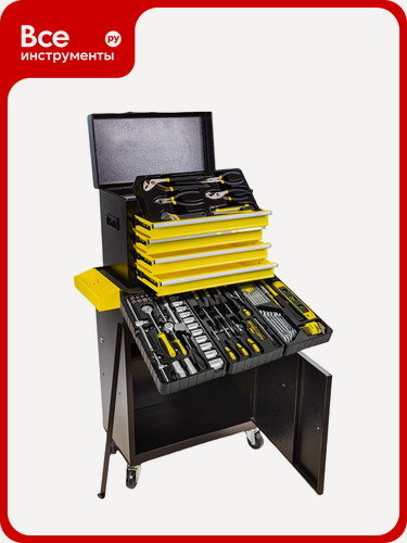 Изображение товара Тележка инструментальная с набором инструментов 253пр. WMC TOOLS WMC-253(50599)