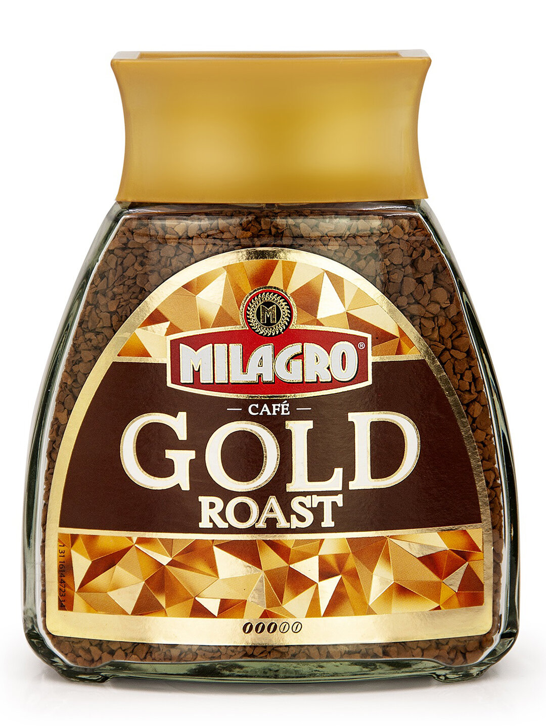 Кофе растворимый Milagro Gold Roast сублимированный, стеклянная банка, 190 г