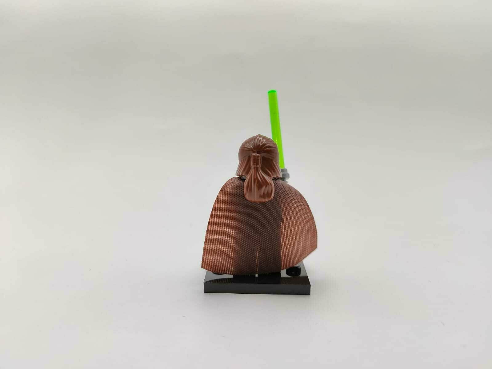 Минифигурка "Квай-Гон Джинн с плащом", фигурка серии "Джедаи" Star Wars, совместима с конструкторами Lego — фото 1