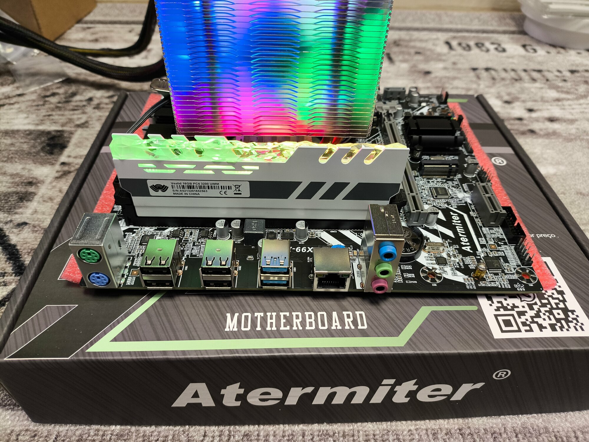 Комплект: Xeon E5-2670v.3+ DDR4 16GB RGB 3200Mhz (Desktop)+ Atermiter X99 LGA2011