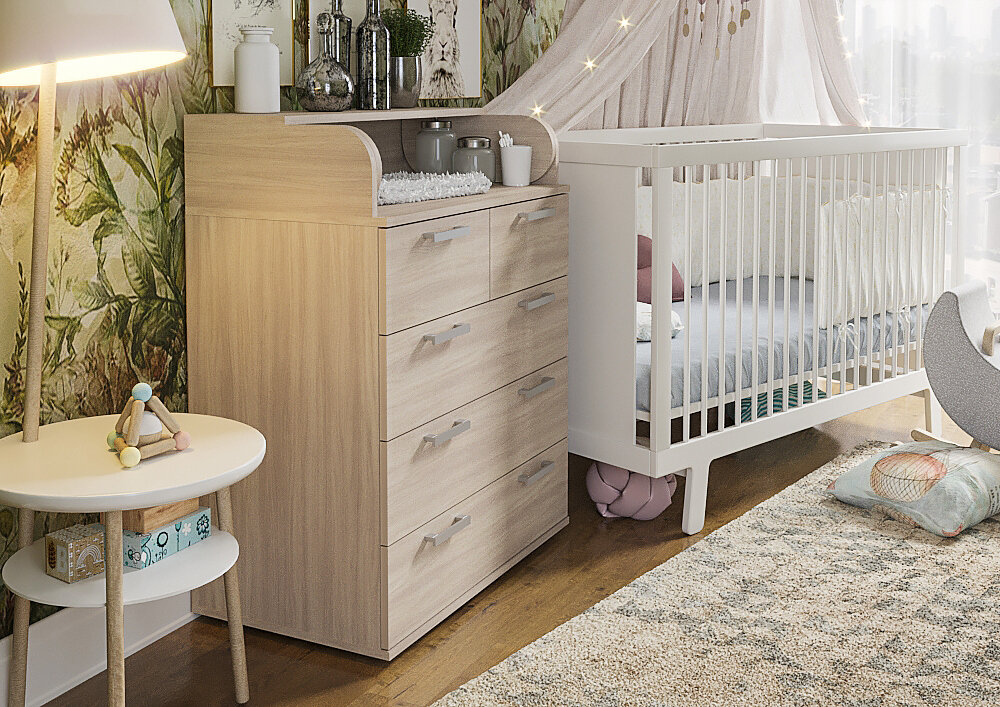 Комод пеленальный5 выдвижных ящиков для детской или спальни