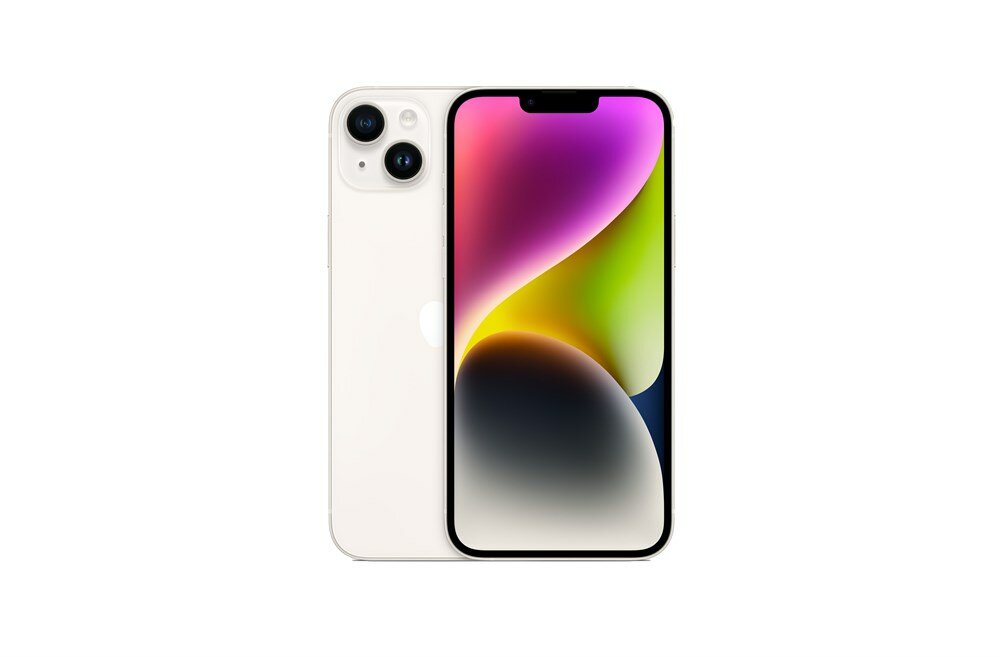 Смартфон APPLE iPhone 14 "Сияющая звезда", 6,1", 12МП, 128ГБ, NFC — фото 1