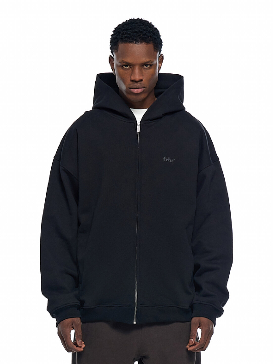 Худи FRHT ZIP Base Mono, размер L, , black