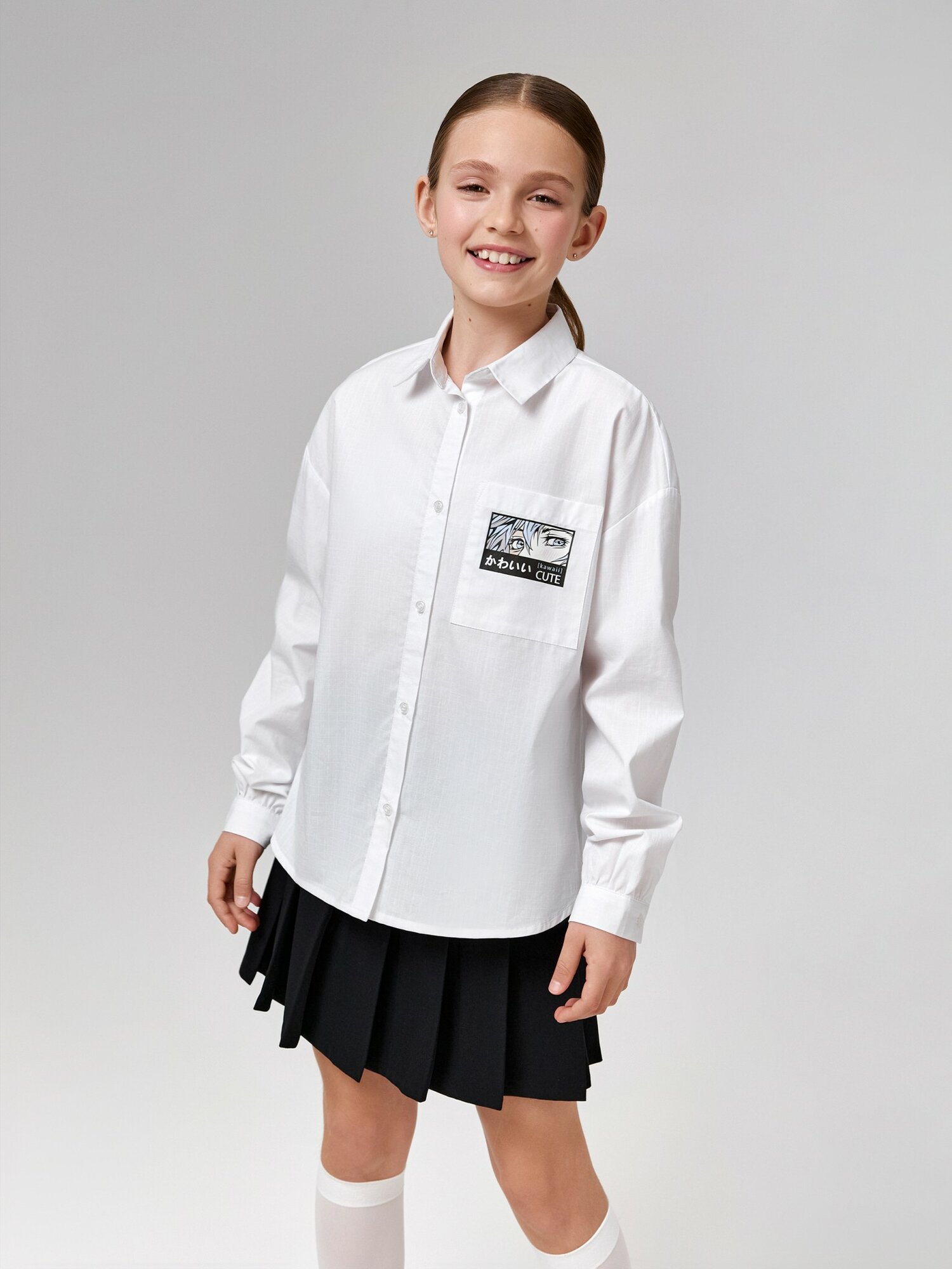 Школьная блуза Acoola размер 164 молочный