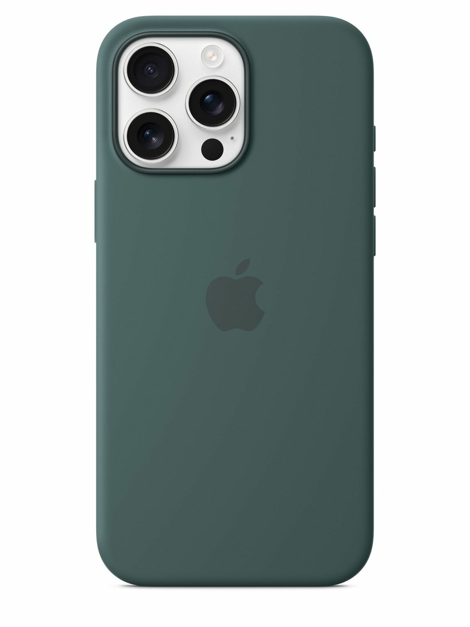 Чехол на айфон 16 про макс силиконовый с кнопкой для Camera Control и MagSafe / Silicone Case Lake Green для iPhone 16 Pro Max — фото 1