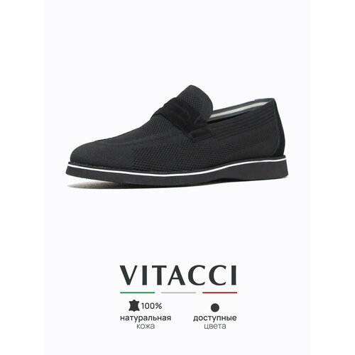 фото Лоферы vitacci, размер 45, черный