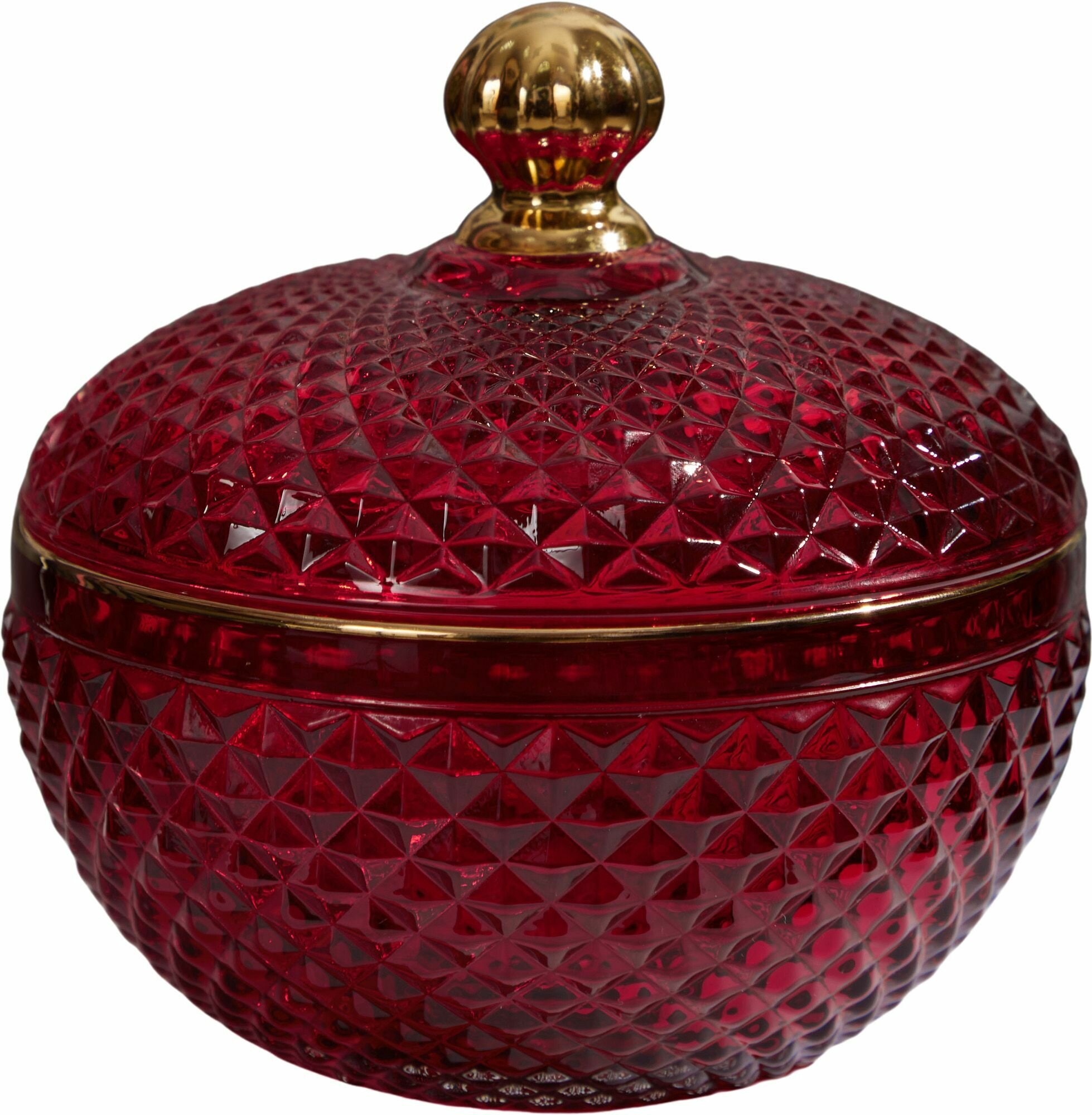 Конфетница с крышкой 12х12х12см