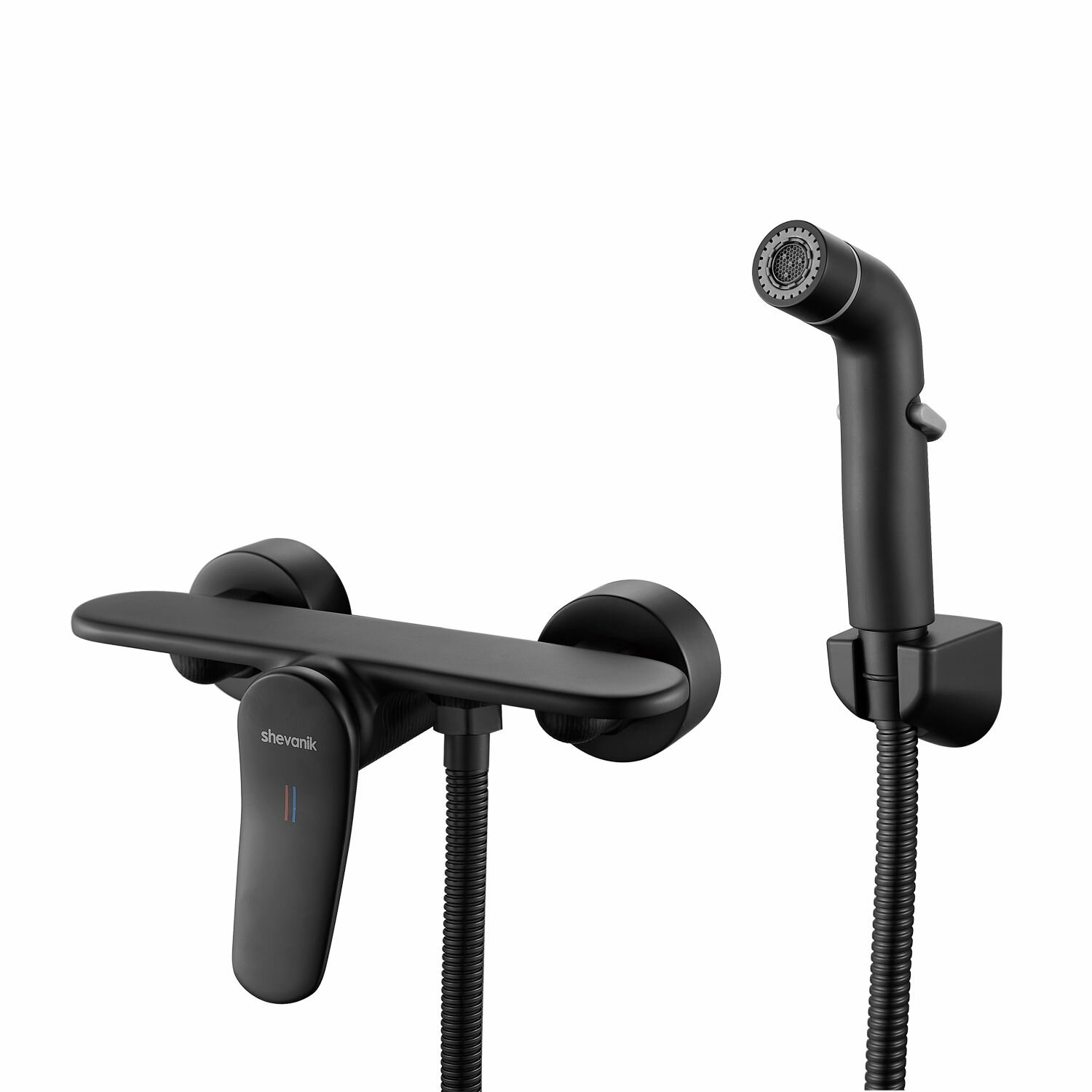 Гигиенический душ со смесителем для унитаза черный