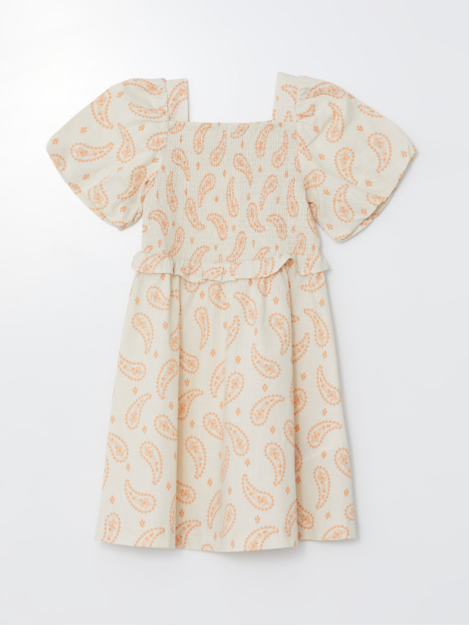 Платье LC Waikiki, размер 10-11 лет, бежевый — фото 1