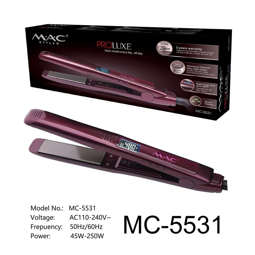 Выпрямитель для волос с сенсорным экраном PROFESSIONAL M.A.C STEYLER MC-5531