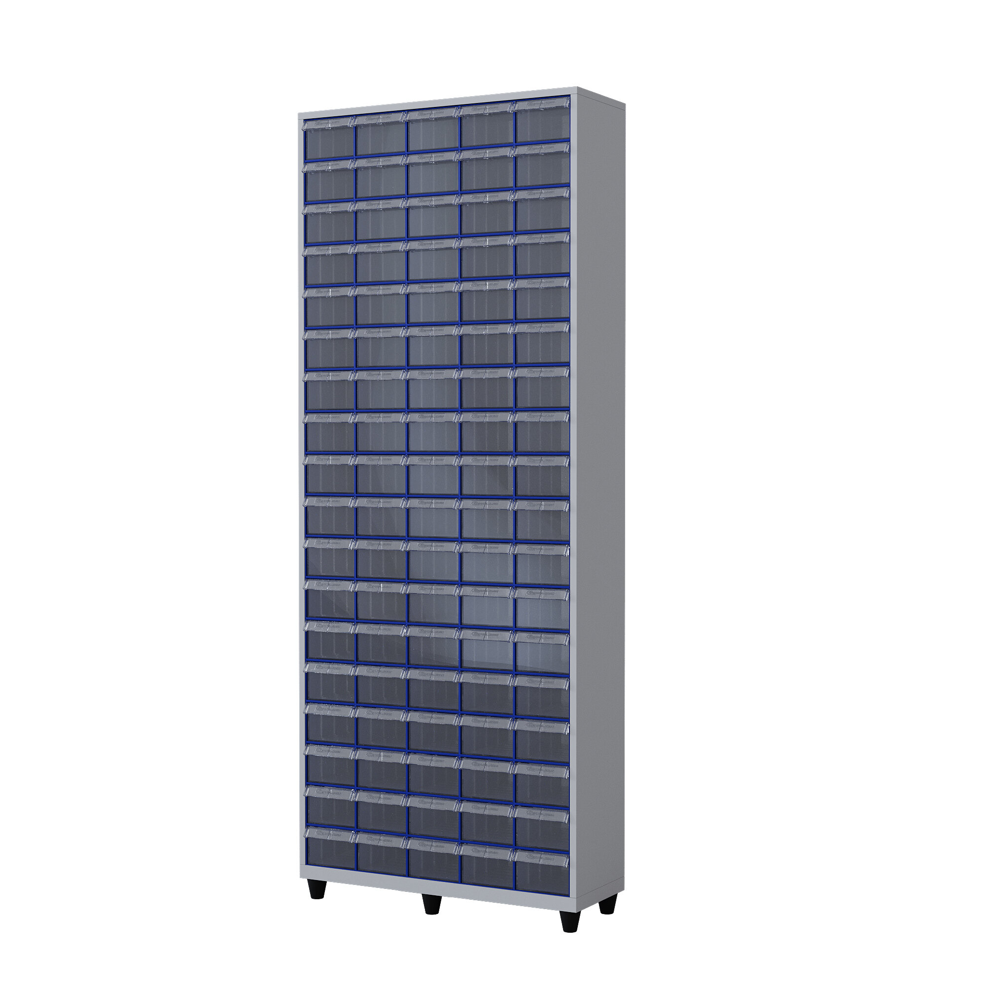 Шкаф с ящиками Стелла-техник С-2-90, ЛДСП, 90 пластиковых коробов с ящиками